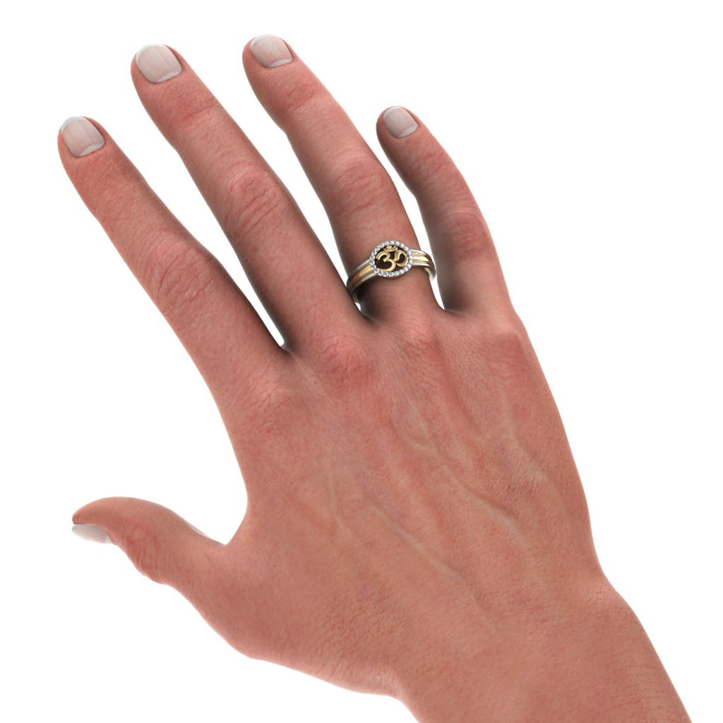 The Om Ring BlueStone the-om-ring-bluestone