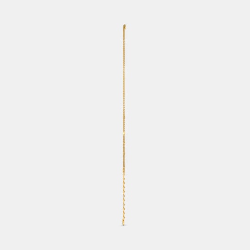 Diamond Necklace In Yellow Gold (9.4 Gram) With Diamonds (0.210 Ct)