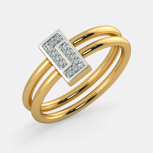 Diamond Ring In Yellow Gold (4.393 Gram) With Diamonds (0.064 Ct)